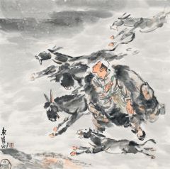 李东星作品有雨的云彩飘过来