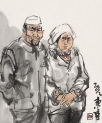 李东星作品回乡风情速写NO.5