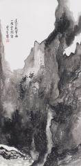 李博作品远山疑带雨