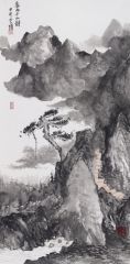 李博作品暮雨千山静