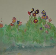 陈茜作品闲花淡淡开