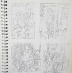 杨柳作品人物速写