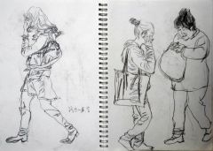 杨柳作品人物速写