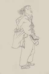 杨柳作品线描人物