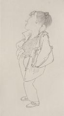 杨柳作品线描人物