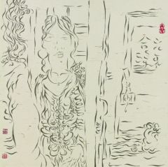 杨柳作品线描人物