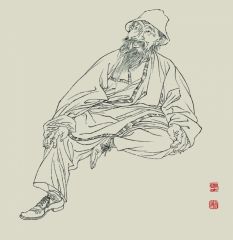 杨柳作品线写生