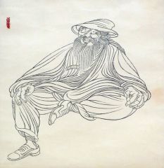 杨柳作品线写生