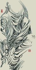 杨柳作品线描人物