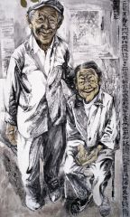 杨柳作品老头老太