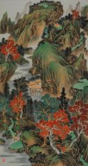 刘庆广作品青绿山水