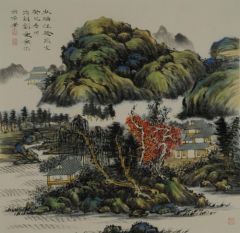 刘庆广作品林塘佳趣