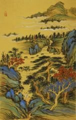 刘庆广作品青绿山水