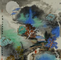 刘庆广作品月归人
