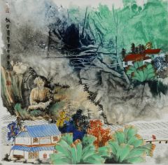 刘庆广作品秋谷清云