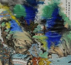 刘庆广作品谷静风清