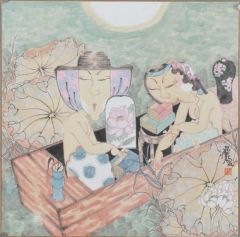 赵锦龙作品赏荷