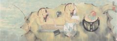 赵锦龙作品卧观流水