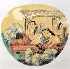 赵锦龙作品观荷