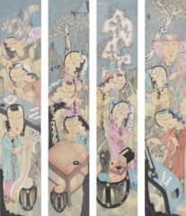赵锦龙作品四条屏之三