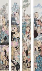 赵锦龙作品四条屏之二