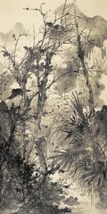 周逢俊作品山雨萧萧