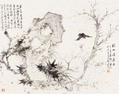 周逢俊作品秋山清潇图