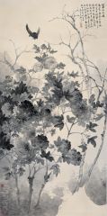 周逢俊作品墨牡丹图