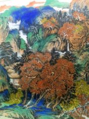 刘庆广作品泼彩山水