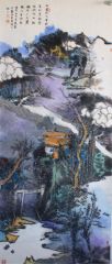 巩建磊作品行云流水一孤僧