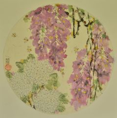 张萍作品紫藤花之一