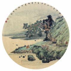韦韬作品独坐青山外