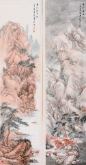 韦韬作品山水