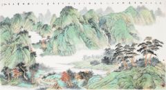 韦韬作品山水
