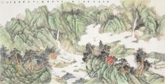 韦韬作品山水