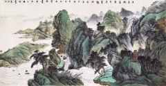 韦韬作品山水