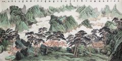 韦韬作品山水