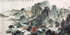 韦韬作品山水