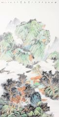 韦韬作品山水