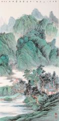 韦韬作品山水