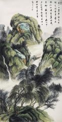 韦韬作品山水
