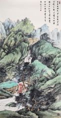 韦韬作品山水