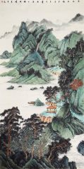 韦韬作品山水