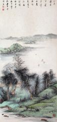 韦韬作品山水