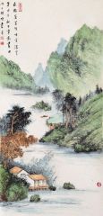 韦韬作品山水