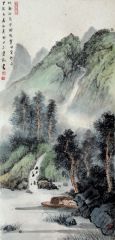韦韬作品山水