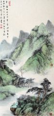 韦韬作品山水