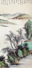 韦韬作品山水