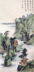 韦韬作品山水