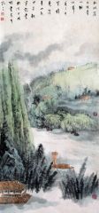 韦韬作品山水